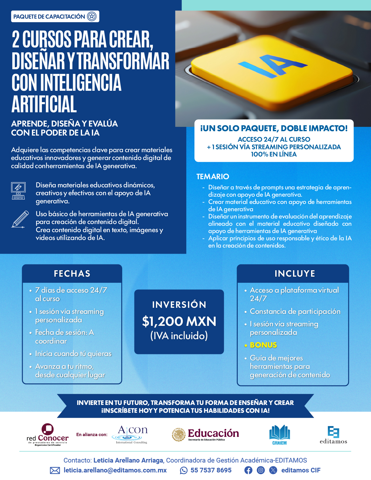 2 CURSOS PARA CREAR, DISEÑAR Y TRANSFORMAR CON INTELIGENCIA ARTIFICIAL